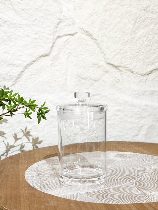 Clear Round Airtight Acrylic Canister