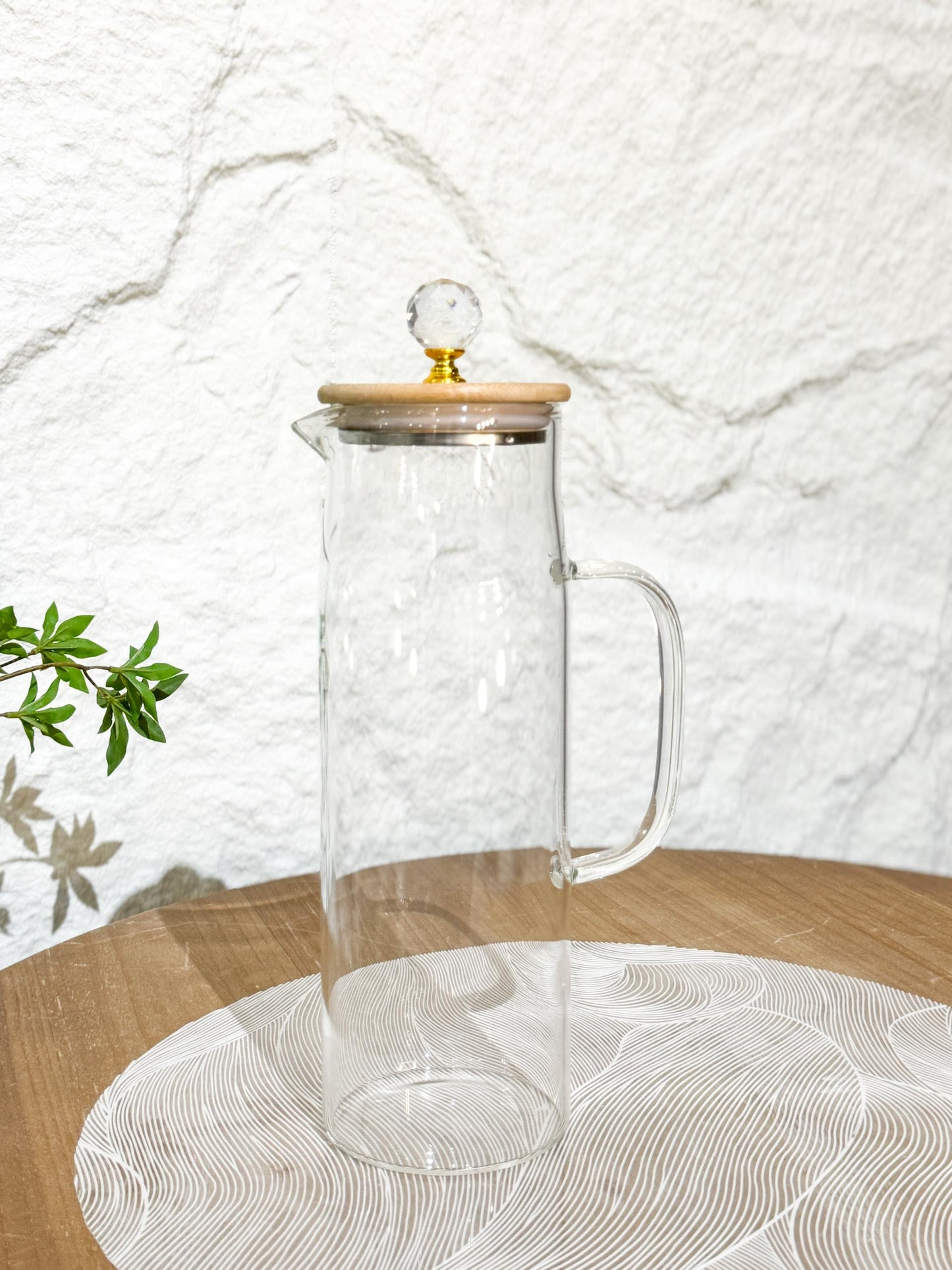 Crystal Top Cylinder Jug