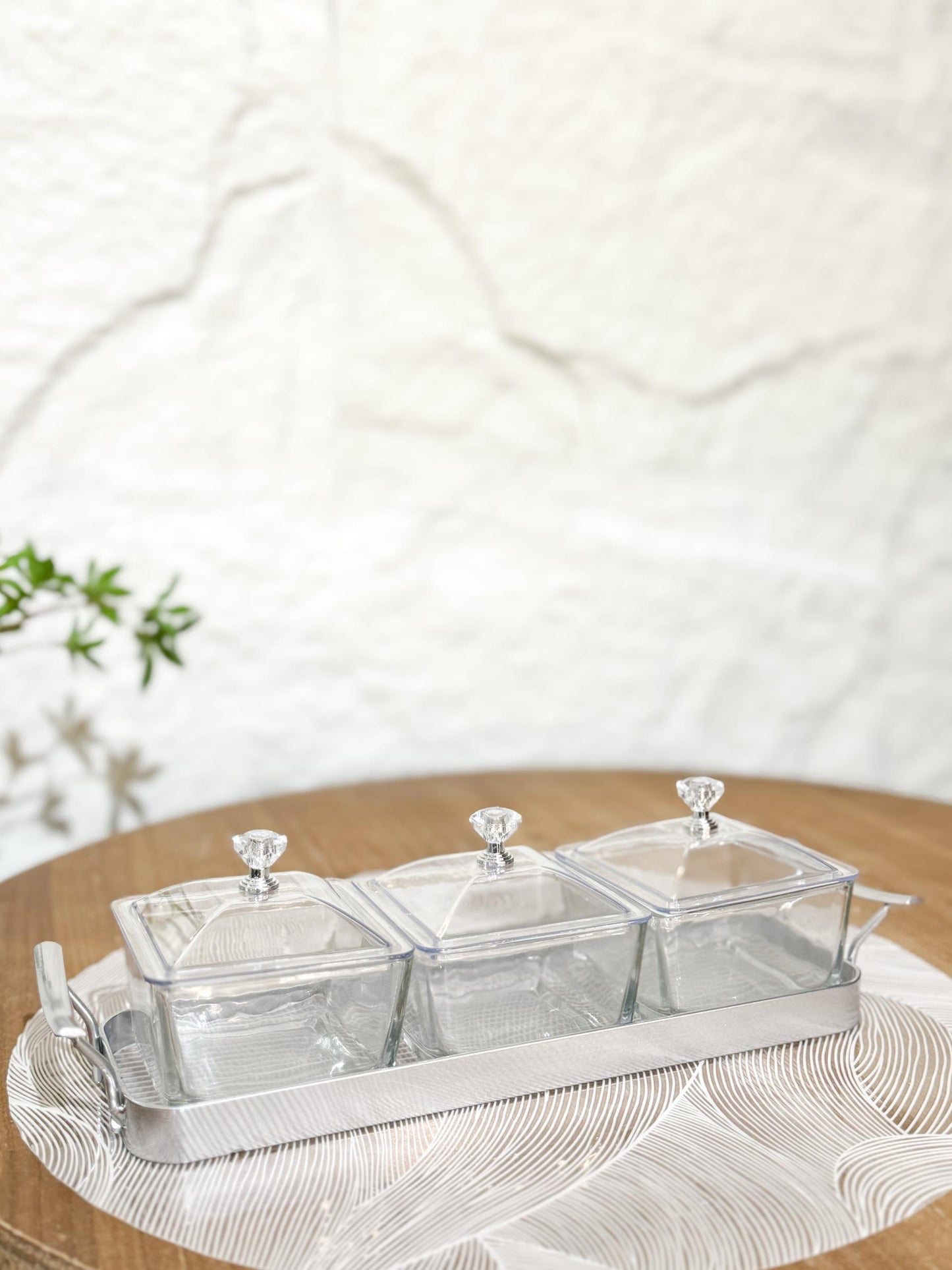 Nut Platter Set of 3 Cubes