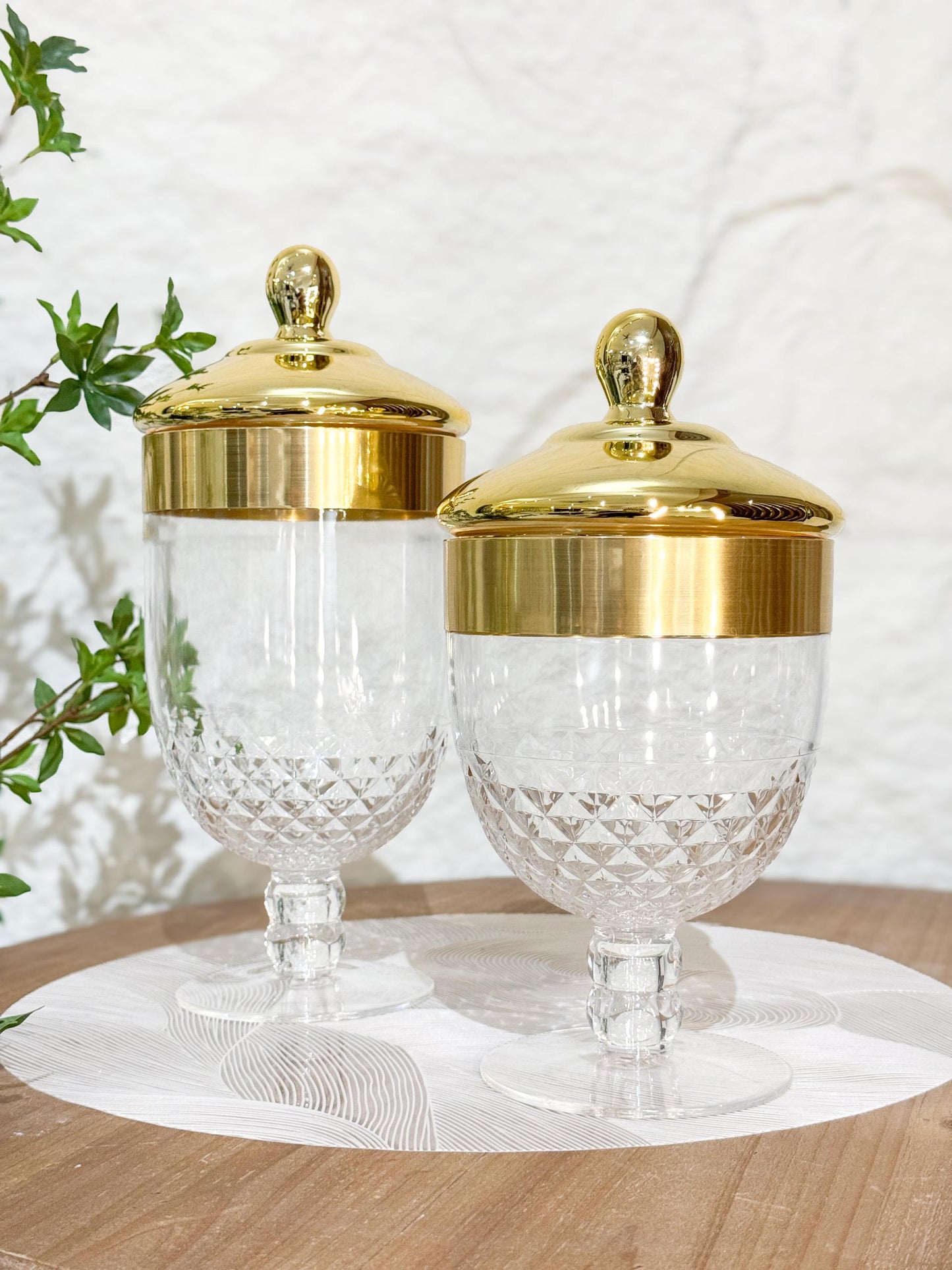 Gold Top Apothecary Jar